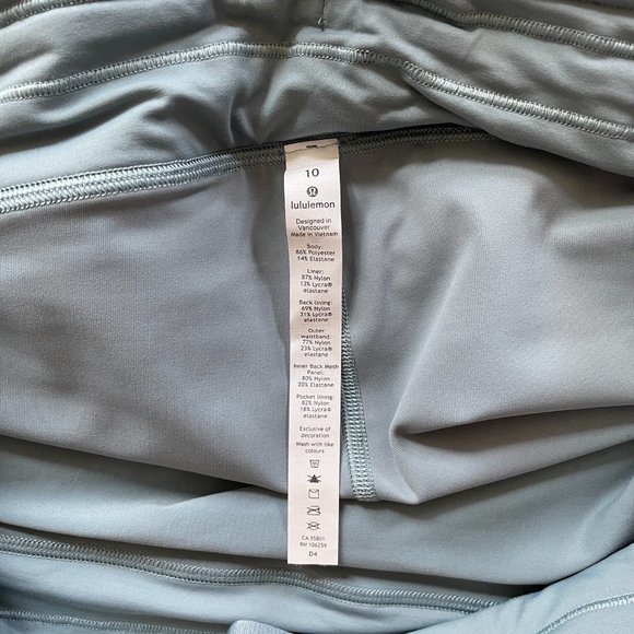 lululemon | Play off the Pleats Skirt - Size 10 Blue Cast - Picture 10 of 13